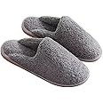 SUNESA House Slippers Memory Foam Closed Toe Slippers Warm Indoor Outdoor Comfy House Shoes for Men and Women (Color : 3, Size : 45-46)