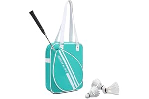 Doksmeria Badminton Bags, Badminton Racket Cover Bag Tote for Women,Waterproof Badminton Gear Bag with Main Compartment for Outdoor/Travel/Sports