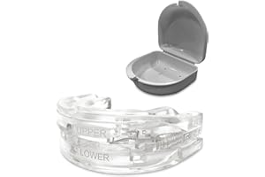 DIVIDERMY Férula Antirronquidos y Anti Bruxismo,Prevenir el Bruxismo y Roncar,Dispositivos Ajustable y Reutilizable Anti Ronquidos,Ayuda a Reducir los Ronquidos y Ayudar a Dormir,Gris