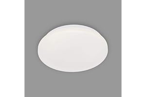‎BRILONER Briloner Leuchten - LED Deckenleuchte, Badleuchte, Badlampe, IP44, 10 Watt, 900 Lumen, 4.000 Kelvin, Weiß, Ø 22cm, 3404-016