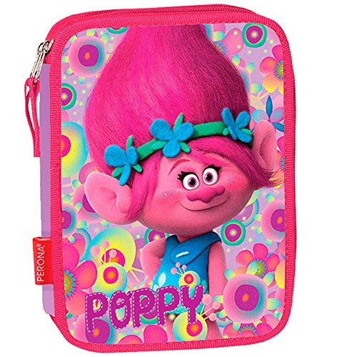 Trolls – Estuche garnie doble los Trolls Poppy Happy estuchesescolars.com