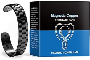 WEIWOGU Aexzr Magnetic Copper Prostate Band, Aexzr Prostate Wristband - Improves Circulation, Aexzr Magnetic Copper Prostate Bracelet Improves Blood Circulation (Black)
