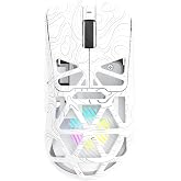 Aula SC620 PAW3311 Sens&ouml;r 12000 DPI 1000Hz Kablolu ve Kablosuz Gaming Oyuncu Mouse Desenli Beyaz