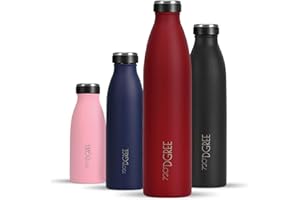 720°DGREE Borraccia Termica 1 Litro “milkyBottle“ - Senza-BPA Prova di Perdite - Bottiglia acqua termiche in acciaio inox - Borracce perfetto per bevande calde, fredde, università, ufficio, all'aperto