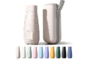 Betrynidil Parapluie Pliable de Voyage MINI - Mini Parapluie De Poche, Anti-UV, Léger, Compact, petit parapluie portable compact pour hommes et femmes