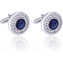 Gemelli Da Uomo In Cristallo Blu: L'accessorio Perfetto Per Matrimonio E Cerimonie - Foto 3