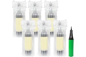 Ortviai 30 Stück Weinflaschenschutz, Wiederverwendbare Flaschenbeutel, Luftpolster für Wein mit kostenloser Pumpe, Luftsäulenkissen Luftpolsterbeutel für sichere Verpackung und Transport