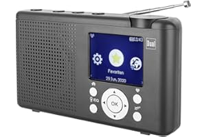 Dual 76524 MCR 200 Radio de Table Internet, Dab+, Dab, Radio Internet FM, Dab+, FM, USB, Bluetooth Noir