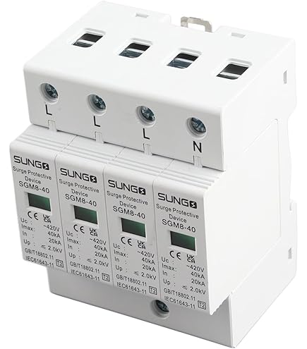 Agatige 2 Pezzi Dispositivi Di Protezione Contro Le Sovratensioni, Scaricatore Di Tensione - Foto 9