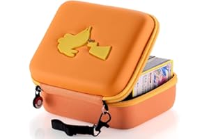 Bheddi 400+ Karten Tragen Tasche für PTCG Karten [Premium] Sammelkarten-Aufbewahrungsboxen (GE-Orange)