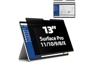 Mamol Magnetic Privacy Screen for 13 inch Surface Pro 11/10/9/8/X, Removable Anti Glare Blue Light Filter, Anti-Spy Screen Protector for Microsoft Surface Pro