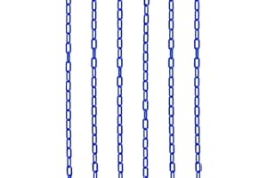 STREET SOLUTIONS UK Plastic Cones Chain 2.5m length Visible Warning Barrier Chain Premium Material, Traffic Cone Chain Health & Safety (Blue)