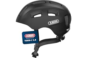 ‎ABUS ABUS Fahrradhelm Youn-I 2.0 - mit Licht für Kinder, Jugendliche und junge Erwachsene - für Mädels und Jungs
