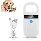 Lettore di microchip per animali domestici, lettore RFID ricaricabile Scanner di identificazione di chip per animali Scanner 
