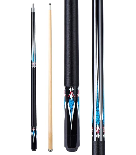 Teekerwan Billiard Pool Cue Case – Opbergtas Voor 1/2 Keu, 32 Inch, Zwart, Met Schouderriem & Klittenbandsluiting