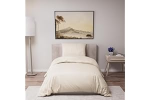 Dreamzie - Housse de Couette 140x200 avec 1 Taie Oreiller 65x65 - Parure de Lit 2 pièces en Microfibre Douce Blanche - Certifiée Oeko-Tex