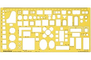 Traceease House Plan,Interior Design & Furniture Templates for Kitchen/Bed/Bath/Sofa,Drafting Tools,Furniture Stencils