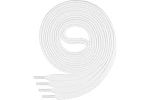 Di Ficchiano Lacets de qualité plats - environ 7,0 mm de large - en 100% coton, indéchirable, 16 couleurs, longueur de 45 à 200 cm