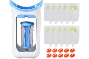 Machine à aliments pour bébé, station de pressage pour sachets à presser faits maison pour bébés et tout-petits, passe au lave-vaisselle et sans BPA pour les aliments pour bébés faits maison.(Bleu)