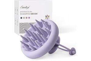 Sndyi Cepillo Masajeador Cuero Cabelludo [Mojado & Seco] - Cepillo para Champú con Cerdas Suaves de Silicona, Cepillo para el Cuero Cabelludo para Eliminar la Caspa y Hacer Crecer el Cabello