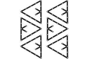 ‎TBEST billard dreieck,Billard zubehör,Invisible Magic Rack,Magic Rack Billard,Magic Pool Rack,Pool Rack Magnetic Triangle 6Pcs/Set Billard Rack Black Triangle Ball Holder Positioning Billard Table Pool Queu