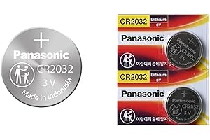 Panasonic CR2032 3V Lithium Coin Battery (Pack of 2)