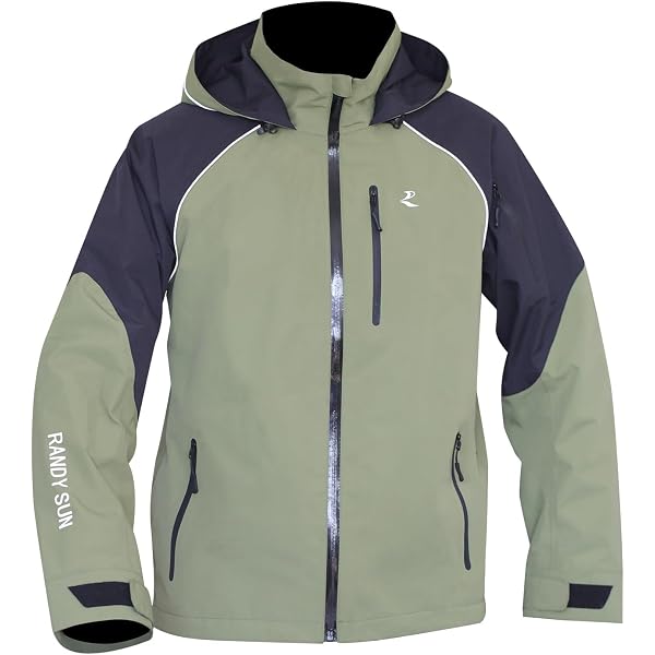 Veste Imperméable Randy Sun Homme/Femme - Coupe-Vent Respirante - Réfléchissante - Randonnée/Vélo