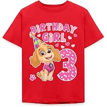 Paw Patrol Kinder T-Shirt '3 Jahre Alt' | Offizielles Chase Shirt Für Den 3. Geburtstag – Größe 98/104 (3-4 Jahre), Weiß