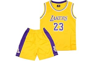 Mupopy Camiset Baloncesto Niños de 2 Piezas Baloncesto Niños Trajes de Baloncesto Niño Pantalones para Niños y Camiseta Tirantes