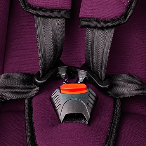 XOMAX XM-K1 PURPLE Autokindersitz + Gruppe I / II / III (9 – 36 kg) + ECE R44/04 geprüft + Lila, Schwarz, Grau + 5-Punkte-Sicherheitsgurt + mitwachsend + Kopfstütze verstellbar + Rückenlehne abnehmbar / Bezüge abnehmbar & waschbar - 6