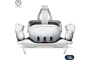 Stacja ładowania PowerA do Meta Quest 3 / 3S, ładowarka do zestawu VR, ładowarka do kontrolera, akumulatory do kontrolera, do 30 godzin na jednym ładowaniu, wskaźniki ładowania, zasilanie USB-C