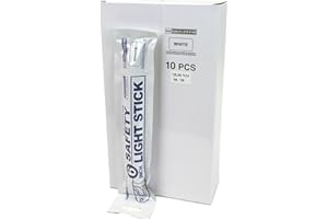 Lumica 6 Military Grade Safety Light Stick - WHITE x 10 by Lumica Light