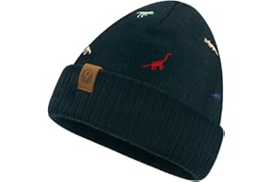 JANGANNSA Strickmütze Beanie Kinder Winter Baby Mütze Dinosaurier Neugeborene Wintermütze für Jungen Mädchen 0-8 Jahre