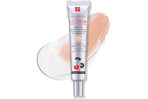 BEAUTHINK CC Cream Foundation with Centella Asiatica Lightweight Skin Tint & Color Corrector, Full Coverage Tinted Moisturiser with SPF 25, Invisible Pore Perfecting Makeup
