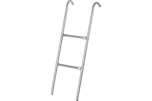 Ultrasport Scala trampolini, robusta scala di accesso per trampolini, 2 gradini, scala acciaio da appendere, accessori trampolini, compatibile con trampolini Ø 305, 366 & 430 cm, verniciato a polvere