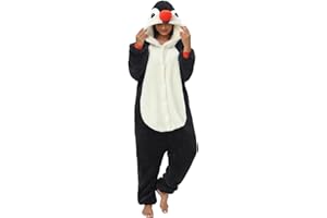 LATH.PIN Pyjamas Jumpsuit Panda Unisex Erwachsene Tier Onesie Cosplay Halloween Karneval Kostüme Damen Schlafanzug Tierkostüme Winter