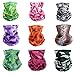 Produktbild ACBungji 9 Stück Multifunktionstuch Gesichtsmaske Motorradmaske Sturmmaske Maske für Motorrad Ski Snowboard Snowboard Paintball Fahrrad Bergsteigen Trekking Skateboarden Angeln Camouflage Ladies