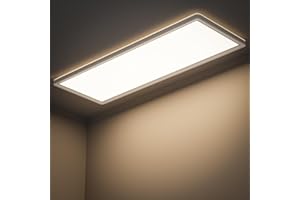 LuJasi Plafoniera Led Soffitto, Pannello LED 24W 2400LM 58x20x2.47cm (LxPxH) Rettangolare, Bianco Neutro 4000K con Retroilluminazione per Camera da Letto Soggiorno Cucina