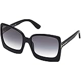 Tom Ford FT0617 01B 60 Montature, Nero (Nero LucidoFumo Grad), 60.0 Unisex-Adulto
