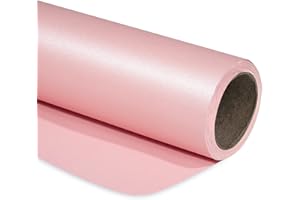 RUSPEPA Pink Matte Wrapping Paper - 43.2 cm X 10 m - Solid Color Pearly - lustre Paper Perfect for Wedding, Birthday, Christmas, Baby Shower