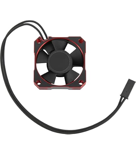 Ventola Raffreddamento Motore RC 28000 RPM - Per Auto Scala 1/8-1/12, Nero/Oro - Foto 12