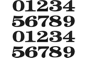 GEBAUM GEBÄUDE 2 Juegos de 4cm Número de Casa (0-9), Material Acrílico Número de Casa Autoadhesivo, Número de Casa de Plástico se Puede Utilizar para Número de Casa, Buzón o Decoración