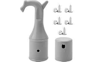 SOGHO Dachboden Haken,Bodentreppe Ersatzteile,Bodentreppe Dachfenster Griffhaken,Stockhaken Für Dachfenster Stange Zum Öffnen, Dachbodenluke, Dachfenster, Skylight Window, Mit 10 Schrauben