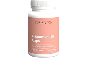 ‎TUMMY TOX Glucomannan (Konjac) 3000 mg, Chrom, Garcinia Cambogia und Johannisbrot - Appetit - 180 Hochdosierte Vegane Kapseln - Tummy Tox