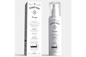 BARBER SHOP EUROPE Spray Fijador Fibras Capilares 200 ml - Laca Sin Gas Ecologica Enriquecida con Aceite de Ricino - Spray Fijador Pelo Hombre y Mujer Concentrado - Laca Pelo Profesional para Fijar Fibra Capilar.