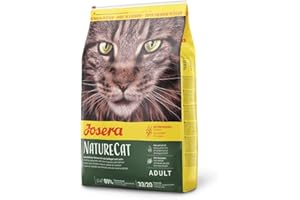 JOSERA NatureCat GRAIN FREE 10 kg | Croquettes pour chat sans céréales | À la volaille et au saumon | Nourriture Super Premium pour chat adulte | Sac de 10 kg