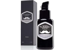Bartpflege für Männer - Mr. Burton´s Beard Oil - FRESH - 50 ml Bartöl Männer für die Bartpflege -100% natürliche Inhaltsstoffe - Premium Qualität - Made in Germany