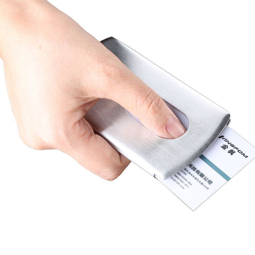 Kingfom-Flip-Style-Cuir-Business-Nom-cartePortefeuillesupport-pour-25-cartes-Coque-4L-X-28-W-souple-avec-fermeture-magntique-avec-arrt