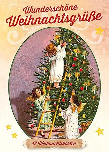 Preisvergleich Produktbild Wunderschöne Weihnachtsgrüße: 12 nostalgische Weihnachtskarten