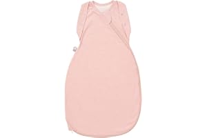 Tommee Tippee Swaddle Bag for Newborns, 0-3m, 2.5 TOG for 16-20°C, Blush Sleeping Bag, Soft Cotton-Rich Fabric, Healthy Hip Development Design, Bottom to Top Zip